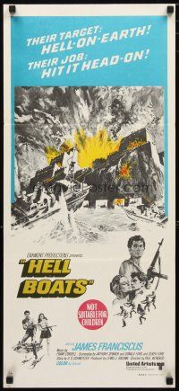 2d602 HELL BOATS Aust daybill '70 their target: Hell-on-Earth, their job: hit it head-on!