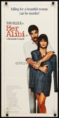 2d605 HER ALIBI Aust daybill '89 Bruce Beresford directed, Tom Selleck & sexy Paulina Porizkova!