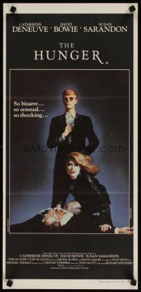 2d626 HUNGER Aust daybill '83 cool image of vampire Catherine Deneuve & rocker David Bowie!