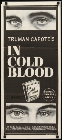 2d639 IN COLD BLOOD Aust daybill '67 Richard Brooks directed, Robert Blake, Truman Capote novel!