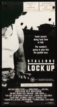 2d712 LOCK UP Aust daybill '89 great image of Sylvester Stallone in prison!