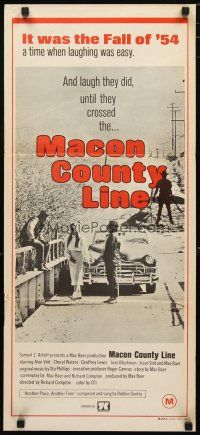 2d722 MACON COUNTY LINE Aust daybill '74 Alan Vint, Cheryl Waters, Max Baer, based on a true story