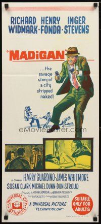 2d728 MADIGAN Aust daybill '68 Richard Widmark, Henry Fonda, Don Siegel directed!