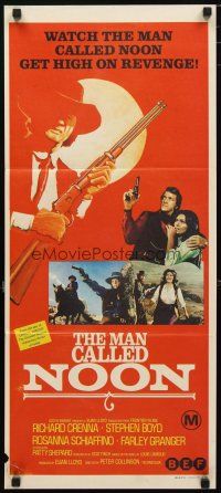 2d735 MAN CALLED NOON Aust daybill '73 Louis L'Amour, gunfighter Richard Crenna gets revenge!