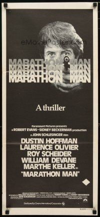 2d745 MARATHON MAN Aust daybill '76 cool image of Dustin Hoffman, John Schlesinger classic!
