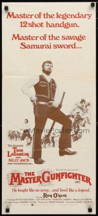 2d753 MASTER GUNFIGHTER Aust daybill '75 Tom Laughlin, sword-fighting cowboy western!