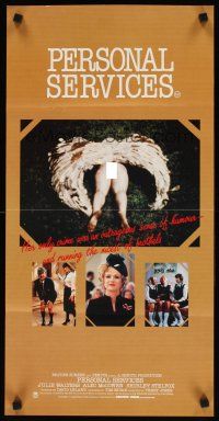 2d841 PERSONAL SERVICES Aust daybill '87 Terry Jones' English prostitution comedy, wacky images!