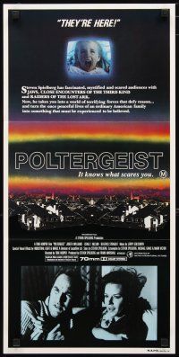 2d857 POLTERGEIST Aust daybill '82 Tobe Hooper horror classic, they're here, Heather O'Rourke!