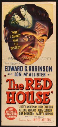 2d881 RED HOUSE Aust daybill '46 Edward G. Robinson, film noir directed by Delmer Daves!