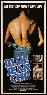 2d899 SHAKEDOWN Aust daybill '88 Peter Weller & Sam Elliott, Blue Jean Cop!