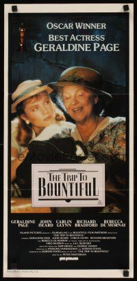 2d957 TRIP TO BOUNTIFUL Aust daybill '85 Best Actress winner Geraldine Page, Rebecca De Mornay
