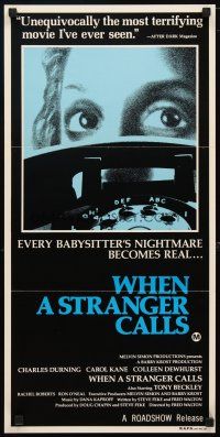 2d975 WHEN A STRANGER CALLS Aust daybill '79 every babysitter's nightmare becomes real!