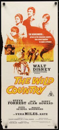 2d982 WILD COUNTRY Aust daybill '71 Disney, art of Vera Miles, Ron Howard & brother Clint Howard!