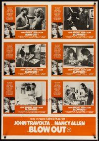 2d130 BLOW OUT Aust LC poster '81 John Travolta, Brian De Palma, murder has a sound all of its own!