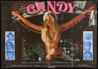 2d003 CANDY German 33x47 '69 Marlon Brando, Ringo Starr, different image of sexy naked Ewa Aulin!