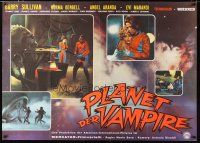 2d007 PLANET OF THE VAMPIRES German 33x47 '65 Mario Bava, cool different sci-fi horror images!