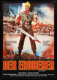2d074 CONQUEROR German R70s different art of barbarian John Wayne with bloody sword!