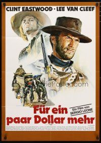 2d081 FOR A FEW DOLLARS MORE German R78 Sergio Leone, Casaro art of Eastwood & Klaus Kinski!