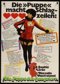 2d085 GUN MOLL German '75 La Pupa Del Gangster, different image of sexy Sophia Loren!
