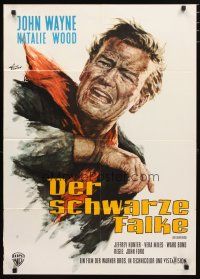 2d111 SEARCHERS German R61 different art of John Wayne by Rolf Goetze, John Ford classic!