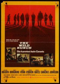 2d126 WILD BUNCH German R73 Sam Peckinpah cowboy classic, William Holden & Ernest Borgnine!