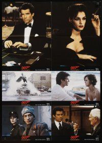 2d057 GOLDENEYE German LC poster '95 Pierce Brosnan as James Bond, cool tank & gambling scenes!