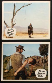 2d019 FISTFUL OF DOLLARS 19 German LCs '65 Clint Eastwood & Marianne Koch, great different images!