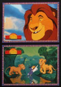 2d034 LION KING 9 German LCs '94 classic Disney cartoon set in Africa, great different images!