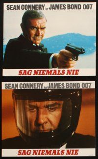 2d021 NEVER SAY NEVER AGAIN 18 German LCs '83 Sean Connery as James Bond 007, Basinger, Carrera!