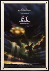 2e136 E.T. THE EXTRA TERRESTRIAL linen advance 1sh '82 best spaceship image, rolled never folded!