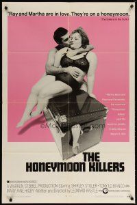 2e023 HONEYMOON KILLERS 1sh '70 classic anti-romantic image of Shirley Stoler & Tony Lo Bianco!