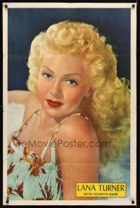 2e026 LANA TURNER 1sh '47 great special personality one-sheet with sexy blonde close up image!