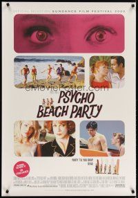2e055 PSYCHO BEACH PARTY 1sh '00 wacky slasher horror spoof, party till you drop dead!