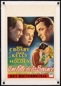 2f320 COUNTRY GIRL linen Belgian '54 Grace Kelly, Bing Crosby, William Holden, by Clifford Odets!