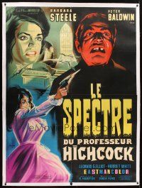 2f005 GHOST linen French 1p '64 Barbara Steele, completely different art by Constantine Belinsky!