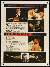 2f267 GOLDFINGER linen German R70s five great images of Sean Connery as James Bond 007!
