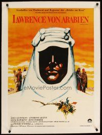 2f269 LAWRENCE OF ARABIA linen German R70s David Lean classic, silhouette art of Peter O'Toole!
