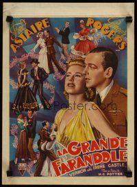 2g186 STORY OF VERNON & IRENE CASTLE Belgian '39 many art images of Fred Astaire & Ginger Rogers!