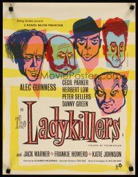 2g074 LADYKILLERS English lift bill '55 great art of Alec Guinness & gangsters by Reginald Mount!