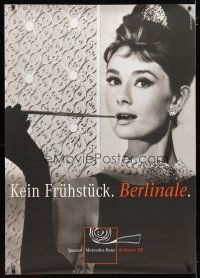 2g006 KEIN FRUHSTUCK BERLINALE German 33x47 '98 Audrey Hepburn in Breakfast at Tiffany's!