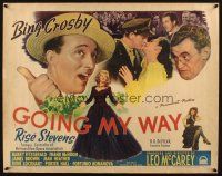 2g059 GOING MY WAY style B 1/2sh '44 Bing Crosby, Rise Stevens & Fitzgerald in Leo McCarey classic!