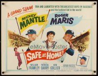 2g068 SAFE AT HOME 1/2sh '62 Mickey Mantle, Roger Maris, New York Yankees baseball, a grand slam!