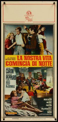 2g196 SUBTERRANEANS Italian locandina '60 Jack Kerouac, Leslie Caron & George Peppard, different!