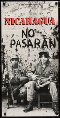 2g031 NICARAGUA: NO PASARAN special 14x27 '84 David Bradbury's movie about Nicaraguan guerillas!
