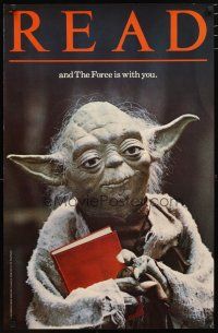 2g015 YODA special 22x34 '83 The American Library Association says Read: The Force is with you!