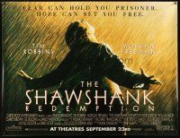 2g003 SHAWSHANK REDEMPTION subway poster '94 escaped prisoner Tim Robbins in rain, Stephen King