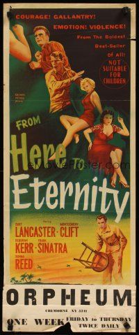 2h212 FROM HERE TO ETERNITY pre-Awards Aust daybill '53 Lancaster, Kerr, Clift, Sinatra & Reed!