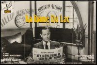 2h110 LADY IN THE LAKE French 31x47 R90s great image of Robert Montgomery reading newspaper!