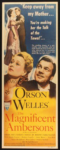 2h006 MAGNIFICENT AMBERSONS insert '42 made by Orson Welles right after Citizen Kane w/ same cast!