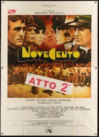 2h176 1900 part 2 Italian 2p '76 directed by Bernardo Bertolucci, De Niro, different Ferracci art!